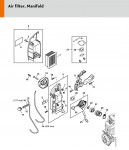 Stihl BR 800 C-E ErgoStart Easy2Start Blower Spare Parts